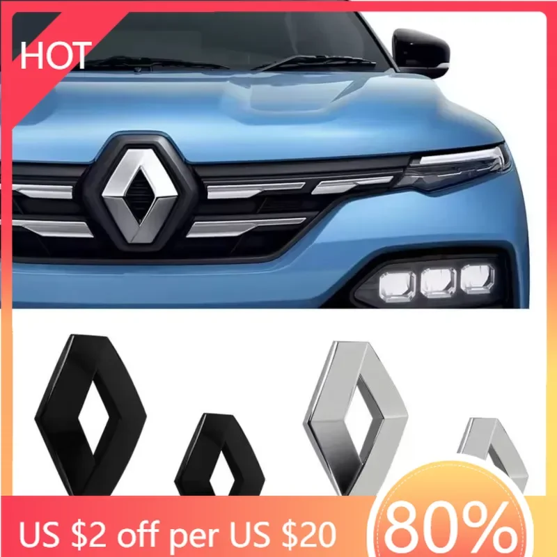 

Для Renault 2026, новые колпаки ступицы, передняя решетка автомобиля, эмблема, логотип багажника, значок, наклейка, аксессуары для Renault Megane 2 3 4 Twingo