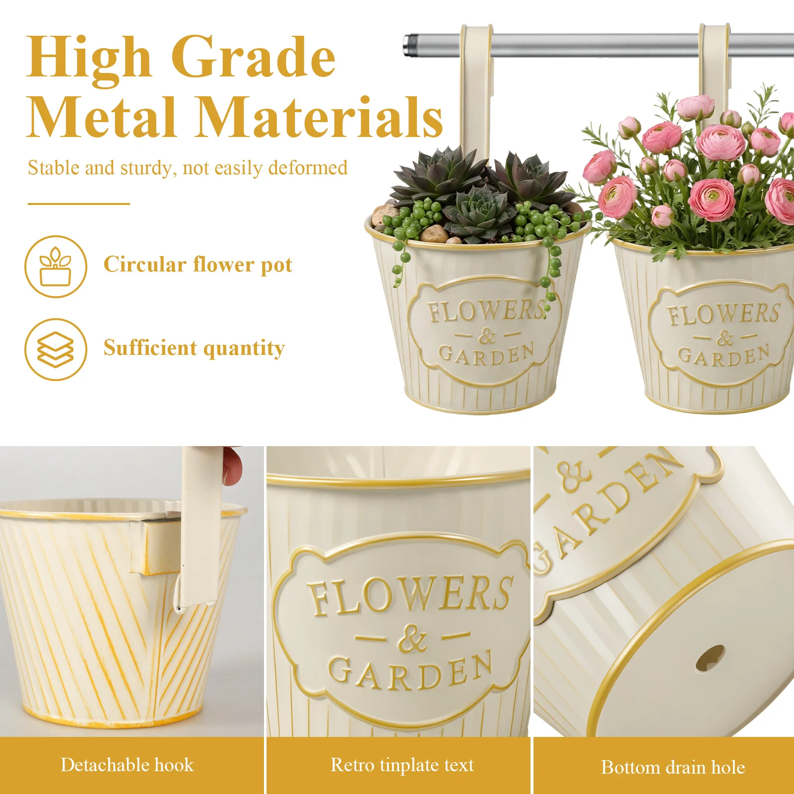 5 stuks hangende bloempotten m - Gardening Tools Vintage recensie en prijs