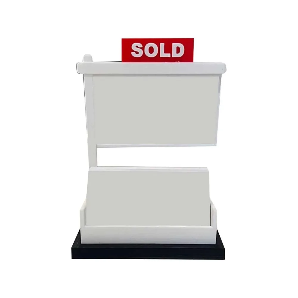 

Sold Sign Real Estate Business Card Holder Removable Large Capacity Business Card Rack Space Saving Open Design