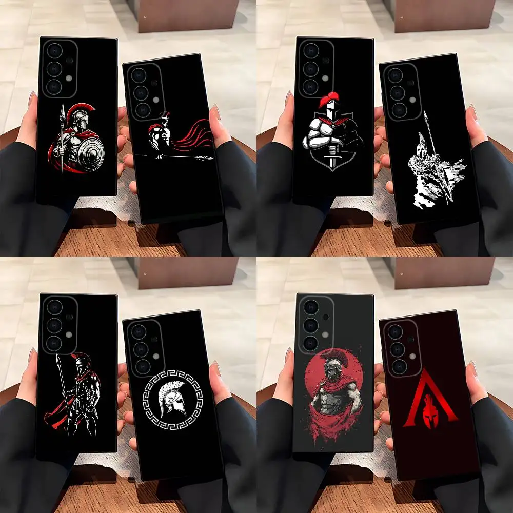 

Cool Spartan Phone Case For Samsung S25,S24,S21,S22,S23,S30,Ultra,S20,Plus,Fe,Lite,5G Black Cover