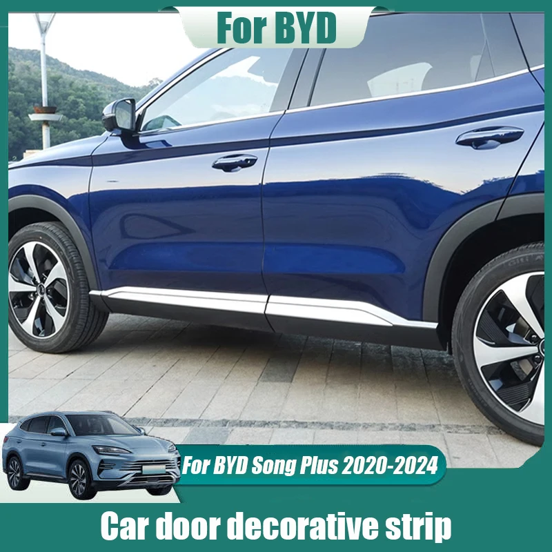 

For BYD Song Plus 2020 2023 2024 Car door decorative strip decorative frame Automotive exterior modification