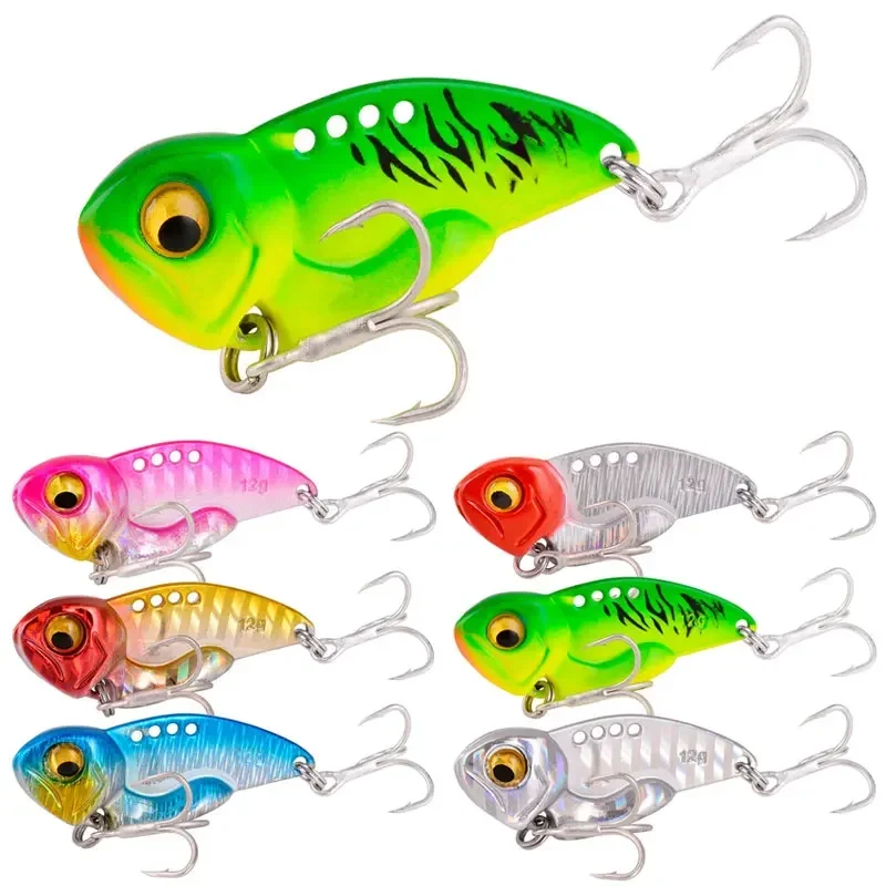 1Pcs Metal VIB Fishing Lure 5g 7g 10g 12g 14g Crankbaits Sinking Vibration Winter Spoon Spinner Sinking Bait Fishing Tackle