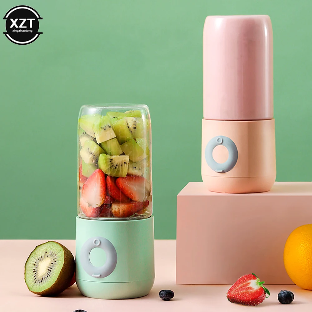 6 Blades Juicer Blender Portable USB Rechargeable Mini Home Wireless Fruit Juicer Machine Food Processor Makers Juice Extractors
