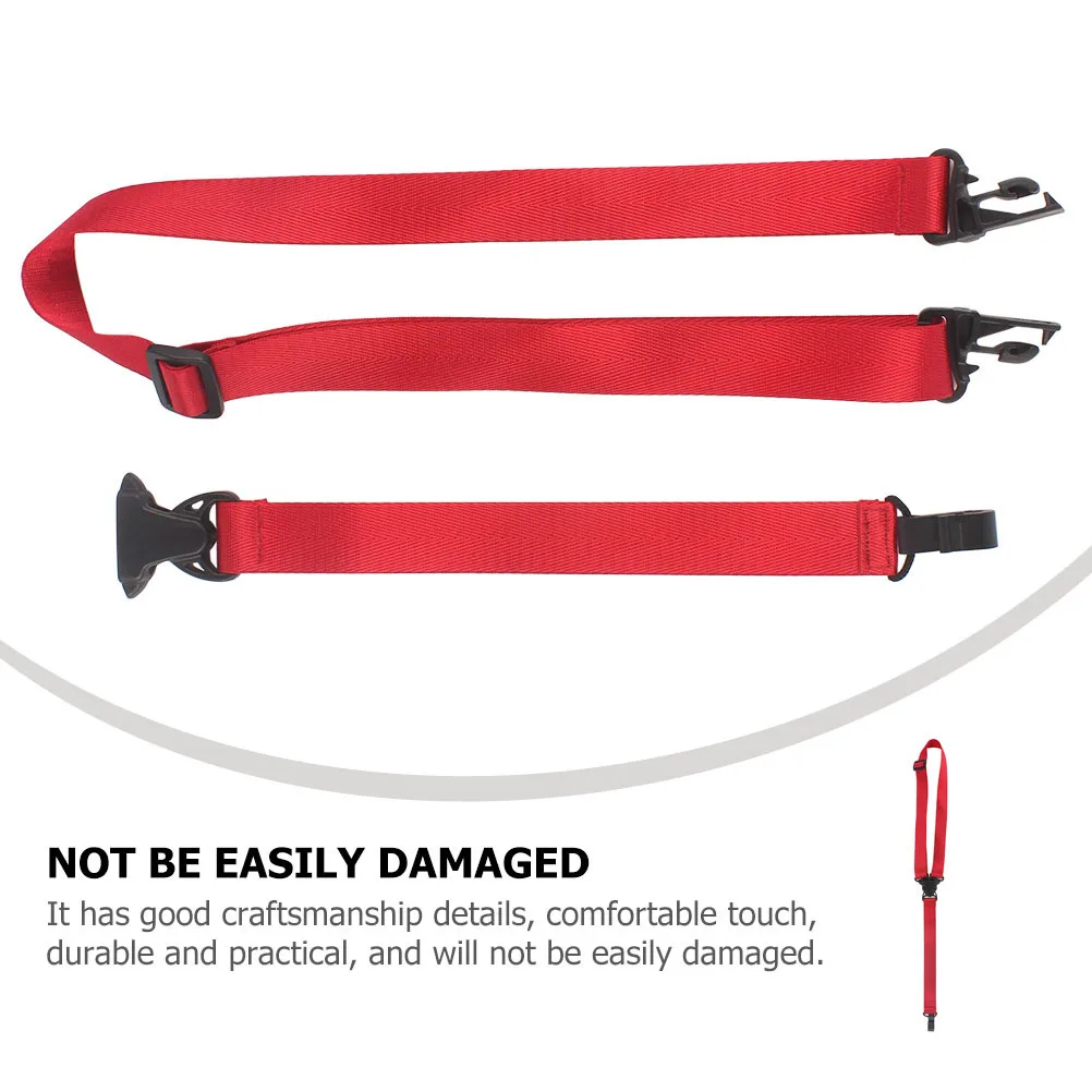 

Ukulele Practice Musical Instrument Accessories Red Universal Shoulder Strap with