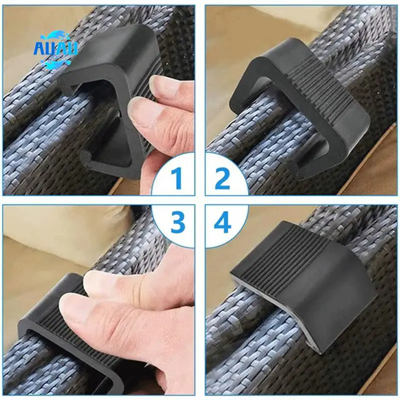 

AUAU-Garden Furniture Clips Anti-Deformed Rattan Furniture Connectors For Outdoor Sofa Plastic Clamps Wicker Chair