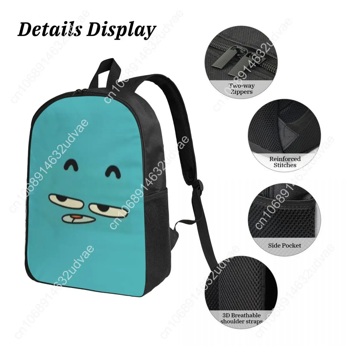 Gum Gumball Backpack Student Boys Girls BookBag School Bag Laptop Shoulder Bags 3ps Insulated Lunch Bag Pencil Case