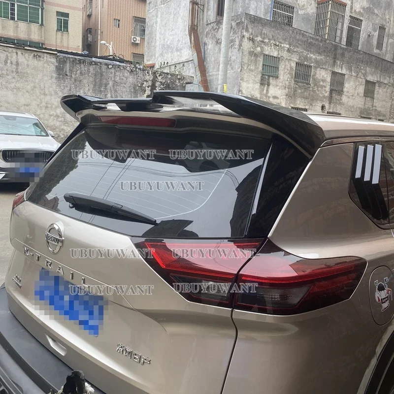 Car Roof Rear Spoiler for New Nissan X-Trail Rogue T33 2020 2021+ ABS Plastic   Wing Trunk Lip Boot Cover  Styling