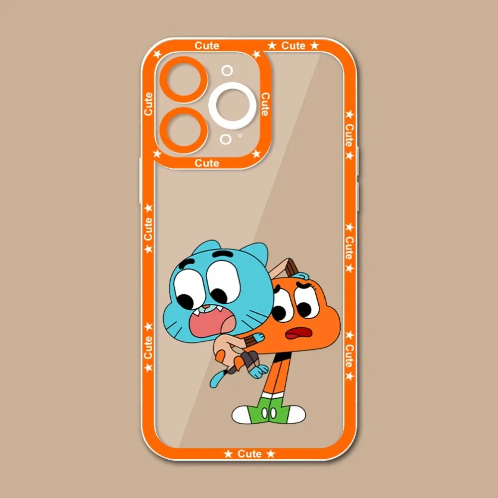 Cartoon A-Amazing W-World G-Gumball Phone Case For IPhone 11 12 13 Pro Max 14 Pro Max iphone15 15promx Case Shell Funda Cover