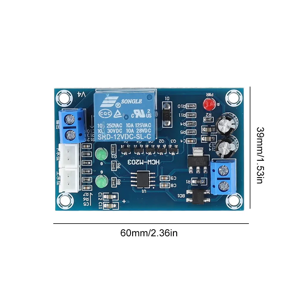 XH-M203 Full Automatic Water Level Detection Module AC/DC 12V Relay Output High Precision for Water Conservancy Projects