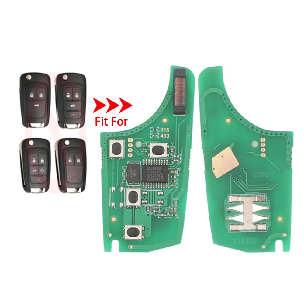 

Новая электронная плата дистанционного управления Jingyuqin, 5 шт., 315/433 МГц, для Chevrolet Malibu, Cruze, Aveo, Spark, Sail, Opel, 2, 3, 4, 5 кнопок