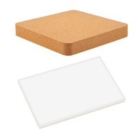 IMZAY 1Pc Leather Cutting Mat Plastic Punching Board Oak Wooden Leathercraft Cutting Board DIY Stamping Pounding Pad