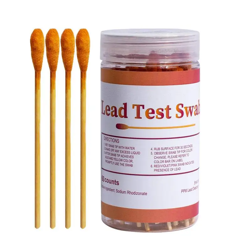 Lead Test Kit For Dishes 30-PiecesLead Test Kit With Testing Swabs For All Painted Surfaces Ceramics Dishes Metal Wood Rapid