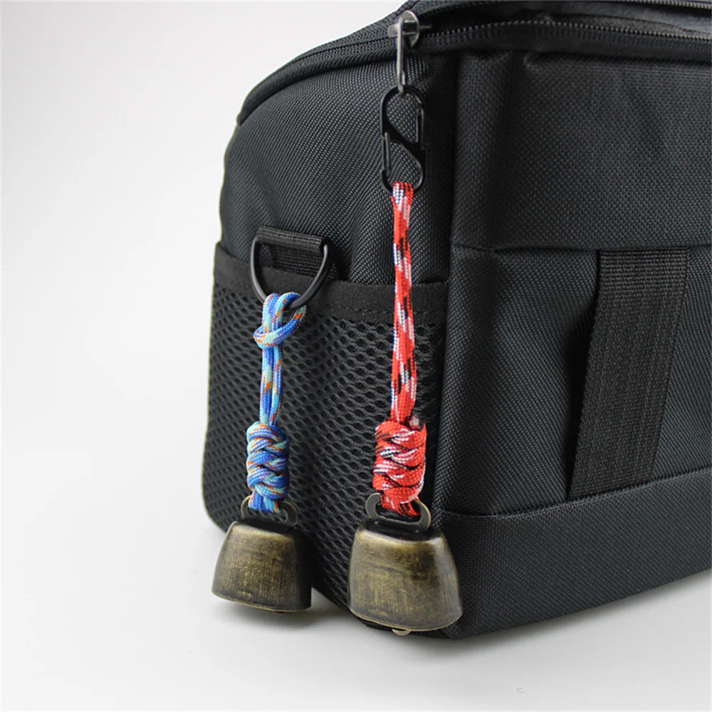 

Outdoor Hiking Camping Backpack Bell Cast Iron Bear-Deterring Bell Keychain Cowbell Tent Noise Bells Prevent Wild Animals