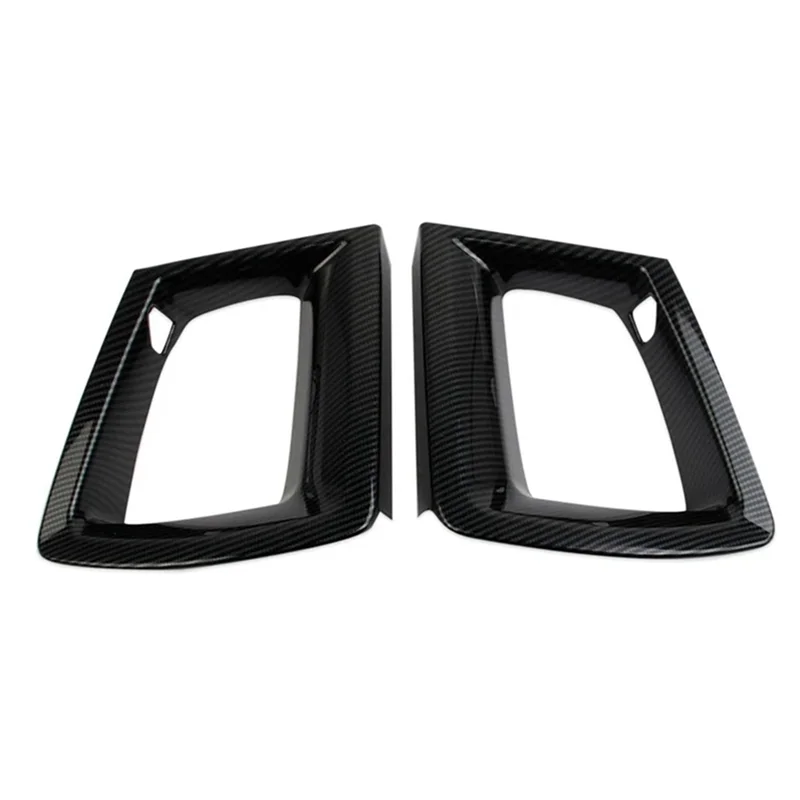 

1 пара накладок на решетку переднего бампера для Ford Mustang 2024 2025 GT/GT из углеродного волокна-A61E