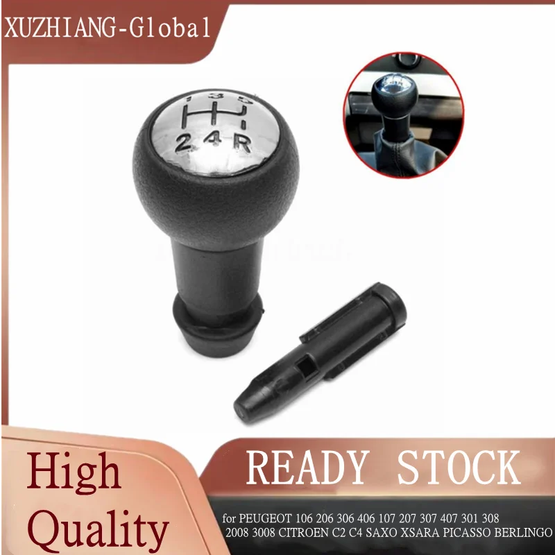 

Gear Shift Shifter Knob for PEUGEOT 106 206 306 406 107 207 307 407 301 308 2008 3008 CITROEN C2 C4 SAXO XSARA PICASSO BERLINGO