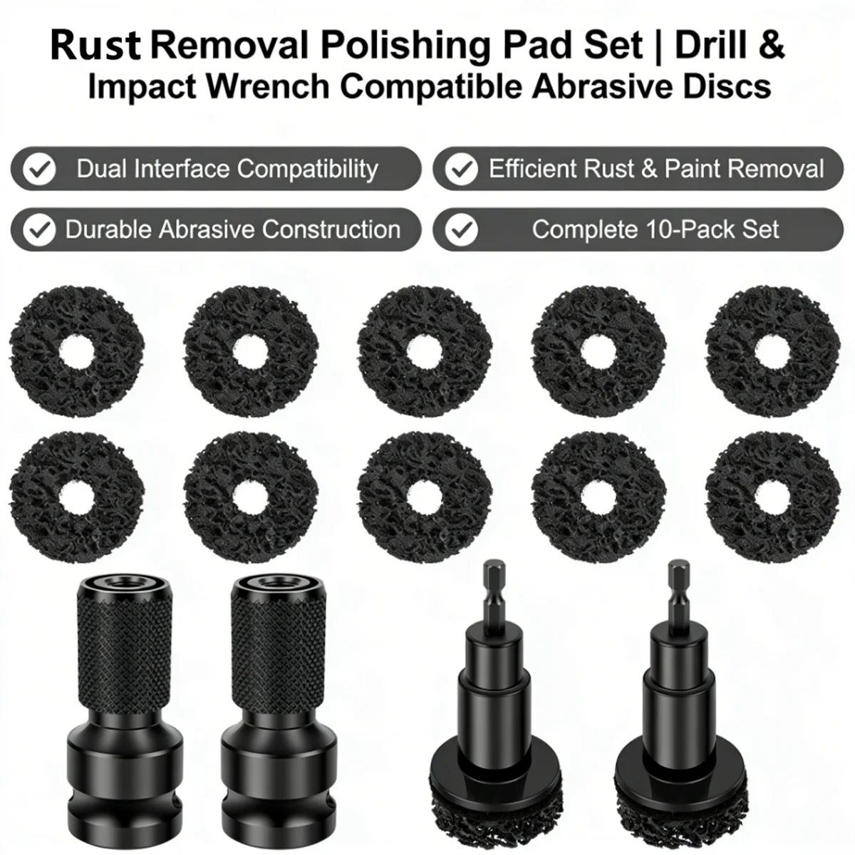 

Car Wheel Hub Grinder Rust Grinding Removal Tool auto Wheel Hub Brush Brake Grinding Cleaner Kit Rust Remover Polishing Tool