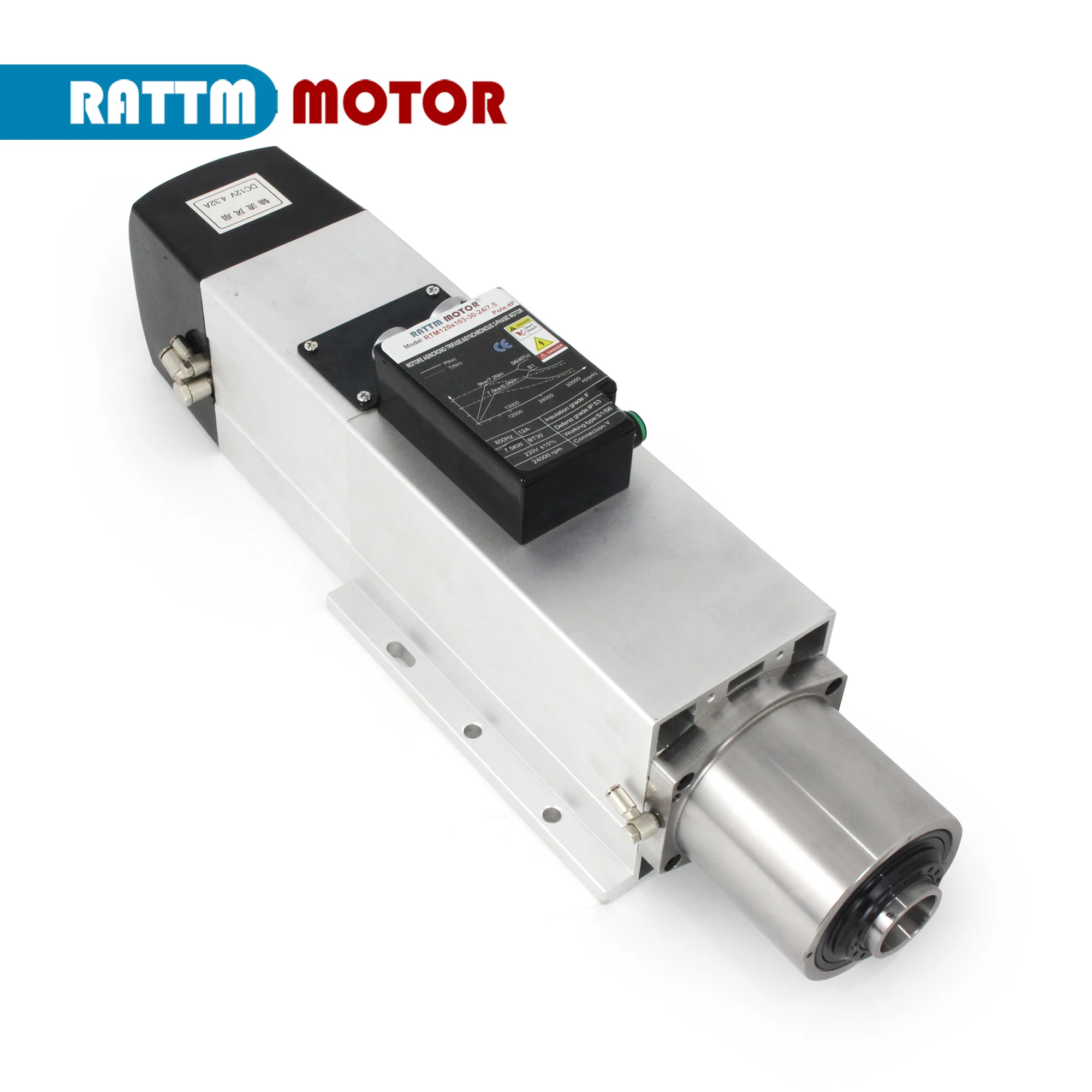 4,5 kW 7,5 kW BT30 luftgekühlte Kühlung für Metall-CNC-Fräser-Frässet, automatischer Werkzeugwechsel, ATC-Spindelmotor + FuLing-Wechselrichter