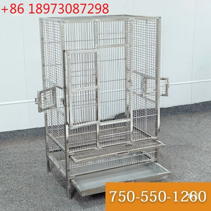 

Клетка для птиц из нержавеющей стали 304, большая скворка попугая Xuanfeng, роскошная стальная вилла для птиц