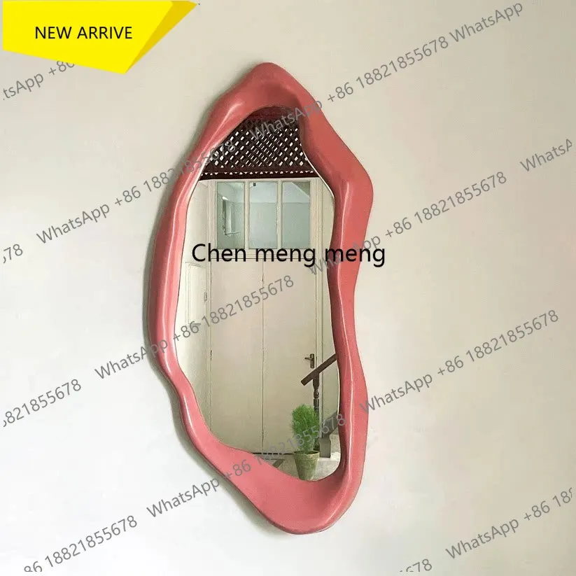 z183 Irregular bathroom mirror wall hanging special-shaped creative advanced decorative mirror Nordic bedroom makeup mirror
