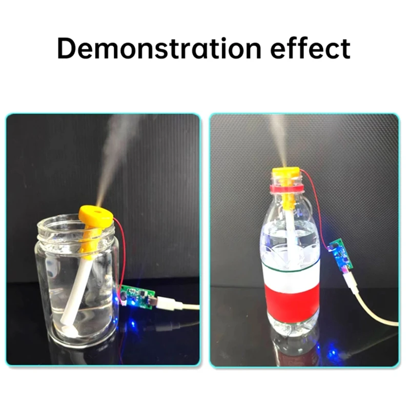 超音波噴霧加湿モジュール,シングル,切り替えなし,日曜大工,ミニ加湿器TYPE-C,回路基板,DC 5V