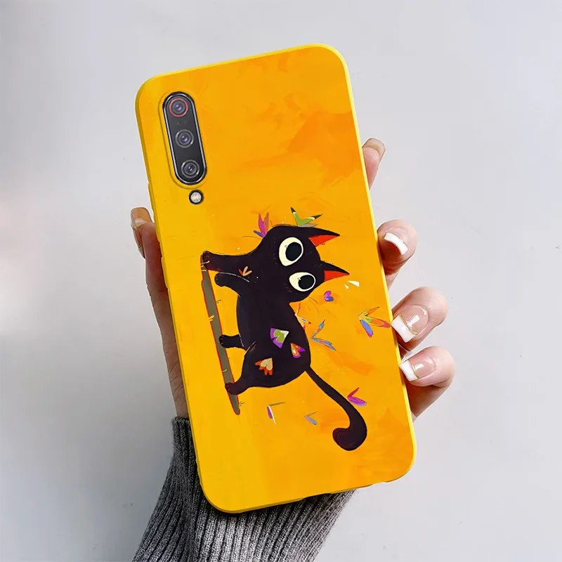 For Xiaomi Mi 9 Lite Case Cute Cartoon Butterfly Shockproof Cover Silicone Funda For Xiaomi Mi 9 SE Mi9 Bumper Mi9Lite Protector