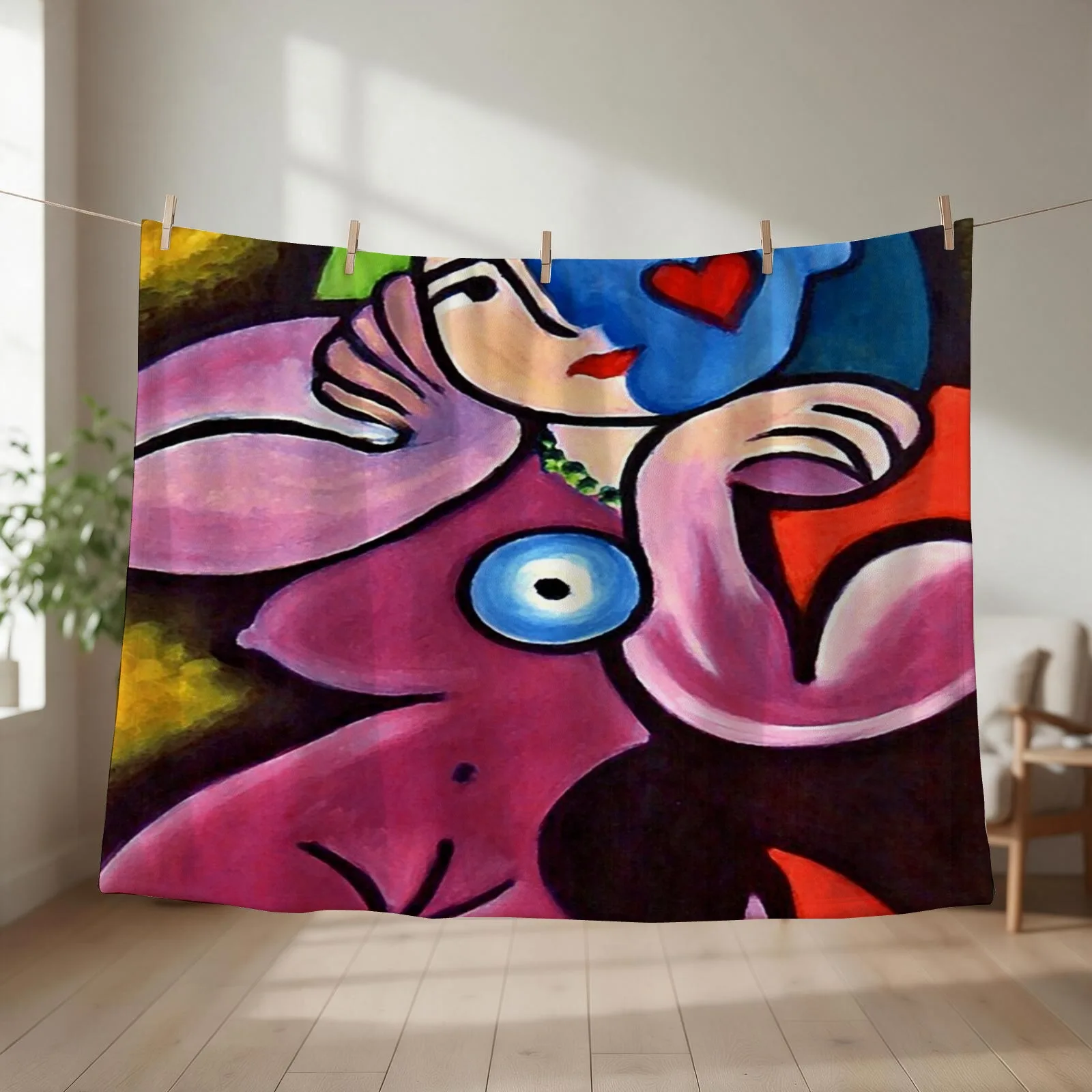 Woman Thinking Throw Blanket Quilt Personalized Gift christmas gifts blankets ands Blankets