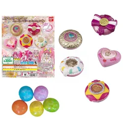 Bandai Genuine 5pcs SP Gashapon Pretty Cure Precure Mini makeup mirror storage box raccogli giocattoli modello regali