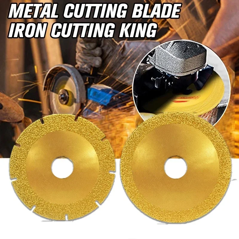 

1 Pc Diamond Saw Blade Metal Brazing Iron Rebar Metal Cutting Discs Set 100mm 20mm Angle Grinder Disk Cut Off Wheel Tool