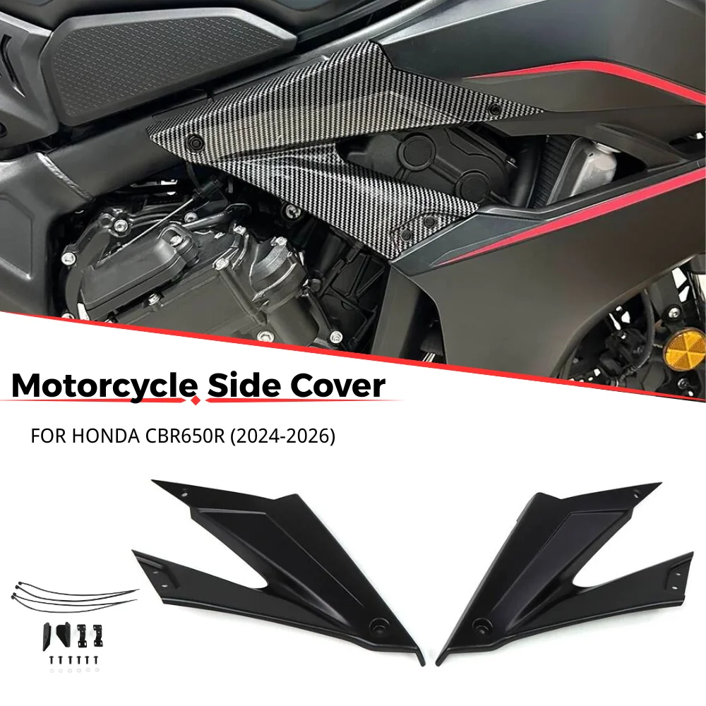 

For HONDA CBR650R CBR 650R 650 R 2024 2025 2026 Tank Side Fairing Body Filling Injection Frame Spoilers Side Cowl Cover Panel