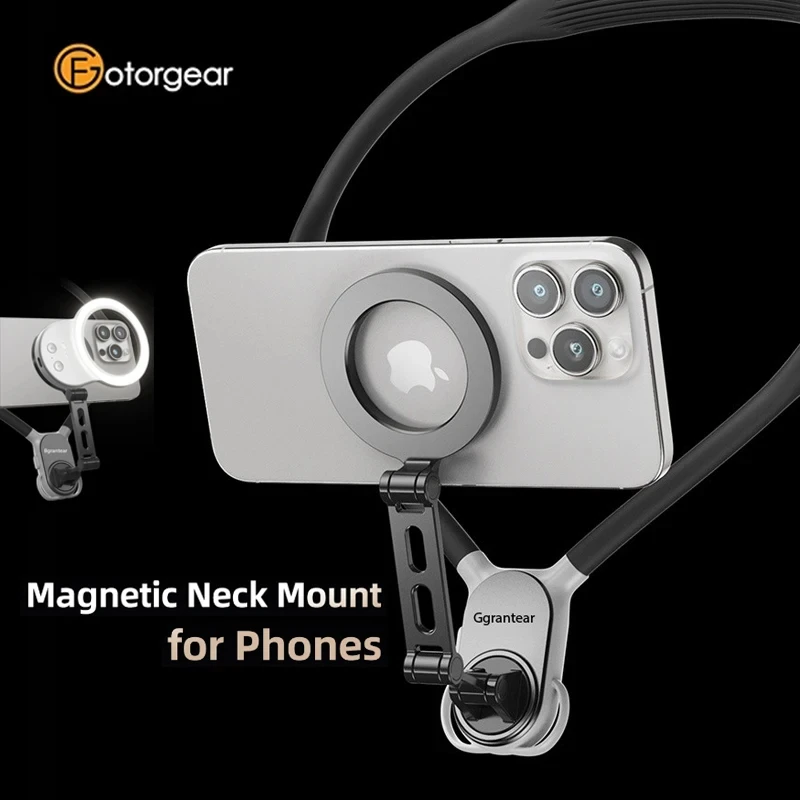 Fotorgear Universal Magnetic Neck Mount Quick Release Hold for Iphone 15 14 13 12 SAMSUNG HUAWEI XIAOMI Phone Neck Holder