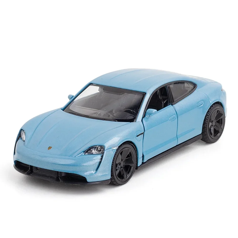 1:36 Porsche Taycan Turbo S Auto Metaal Diecast Similatie Speelgoed Voertuig Model Pull Back Auto Legering Speelgoedauto Voor Kinderen Jongens Geschenken