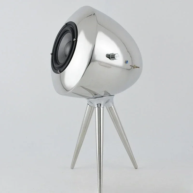Simple modern light luxury, stainless steel art Bluetooth audio, speaker ornaments, living room decorations