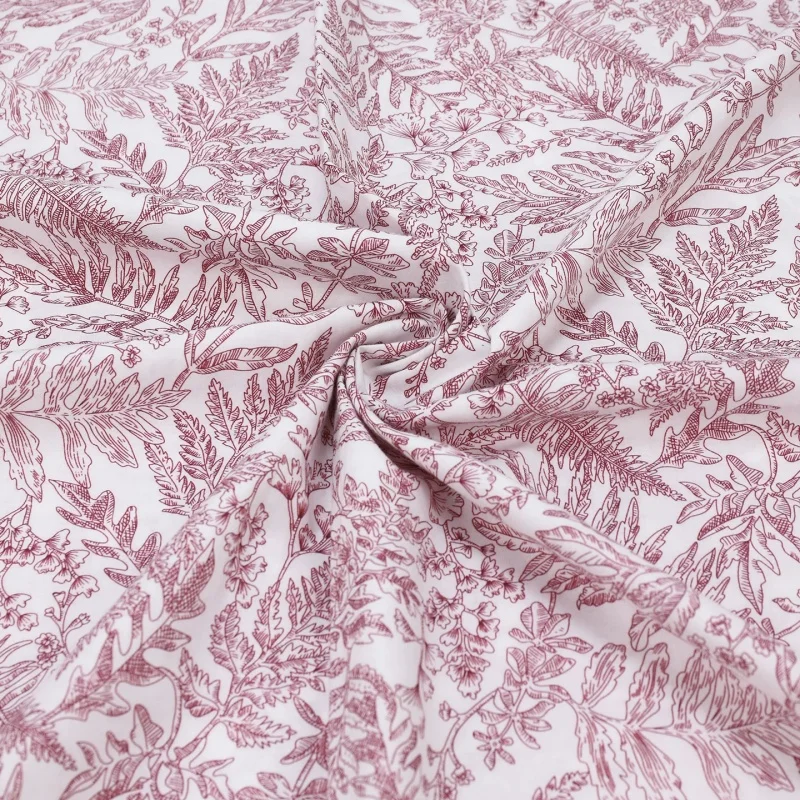 Children's summer cotton floral-patterned fabric dresses made of pure cotton, featuring soft and thin fabric