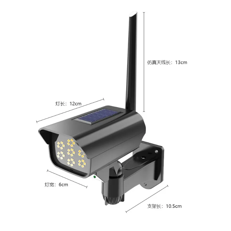 LED Solar Lights Motion Sensor Security Dummy Camera Wireless Outdoor Wall Light Flood Light IP65 Waterproof Led Solar Lamp