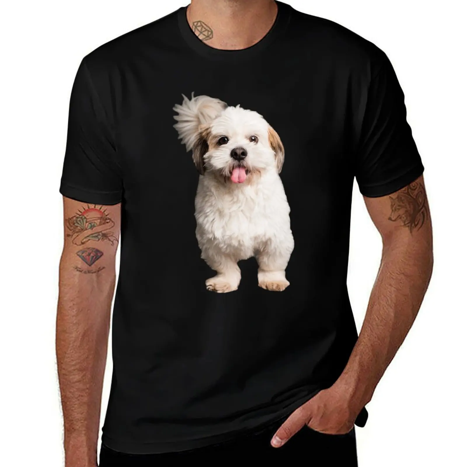 

la un la avec meilleure avec vie chiens, Shichon Shichon, amoureux est des mignon, meilleure T-Shirt est vie