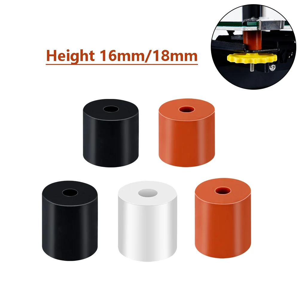 1/2set Hot Bed Leveling Column Silicone Solid Spacer For CR-10/ CR10S Ender-3 s1 pro kp3s pro v2 Heatbed 3D Printer Parts