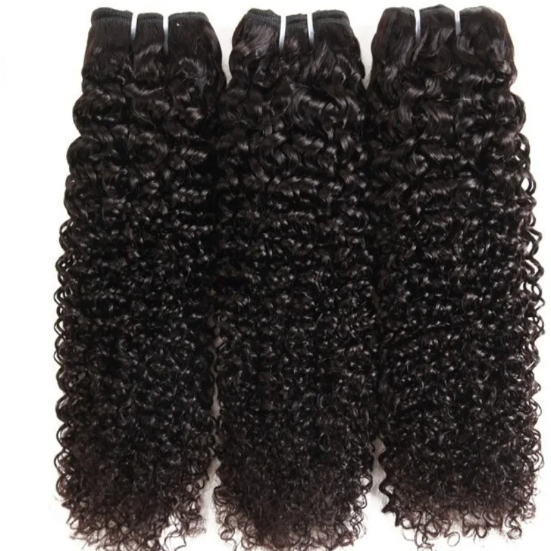 1/2/3 個 12A グレード水波人毛バンドルダブル横糸ヘアエクステンション 100 グラム/PC フルエンドナチュラルカラーブラジルバージンヘア