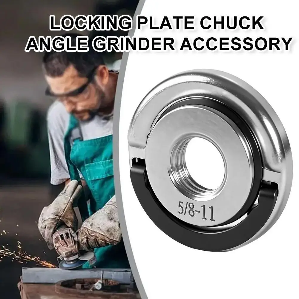 M10 Angle Grinder Self-Locking Pressing Plate Galvanized Grinder QuickRelease Pressure Plate Portable Pull Ring Pressure Plate