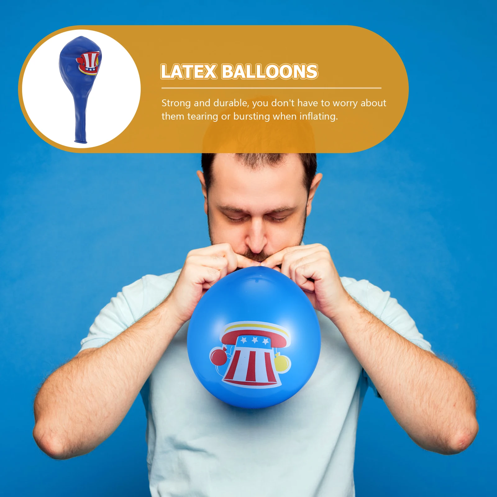 

30 Pcs American Style Party Decoration Balloons Supplies Emulsion Bulk Explosion for Independence Day