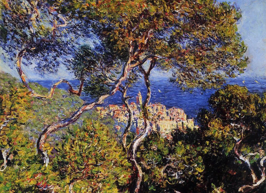

Oil on Claude Monet - Impressionist landscape on canvas -In Box Fast shipping