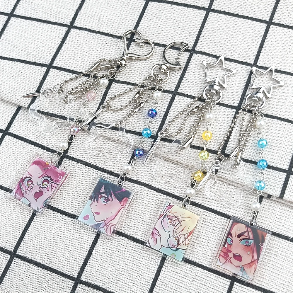 Mode Anime Alien Bühne Chibis Schlüsselanhänger für Frauen Zubehör Tasche Luka Ivan Till Mizi Hyuna Sua Schlüsselanhänger Schmuck Fans Geschenke