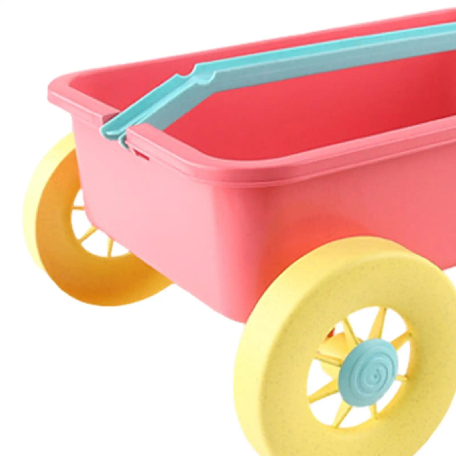 Kid Wagon Toy, Pull Car Toy Sand Toy Trolley Children Wagon Cart for Summer Outdoor
