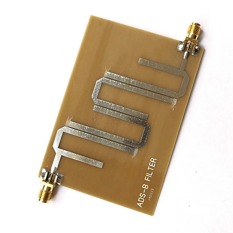 ADS-B Microstrip Bandpass Filter 1090MHZ Transmission Range 1-1.2Ghz For Adsb Receiver Filter Module