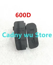 New USB/HDMI DC IN/VIDEO Out Rubber Door Bottom Cover For Canon EOS 600D Rebel T3i Kiss X5 Digital Camera Repair parts
