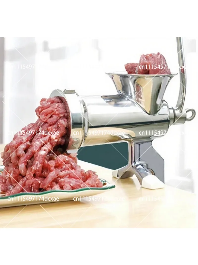 304 Stainless Steel Manual Meat Grinder Sausage Stuffer for Home Mincing Filling Stuffing