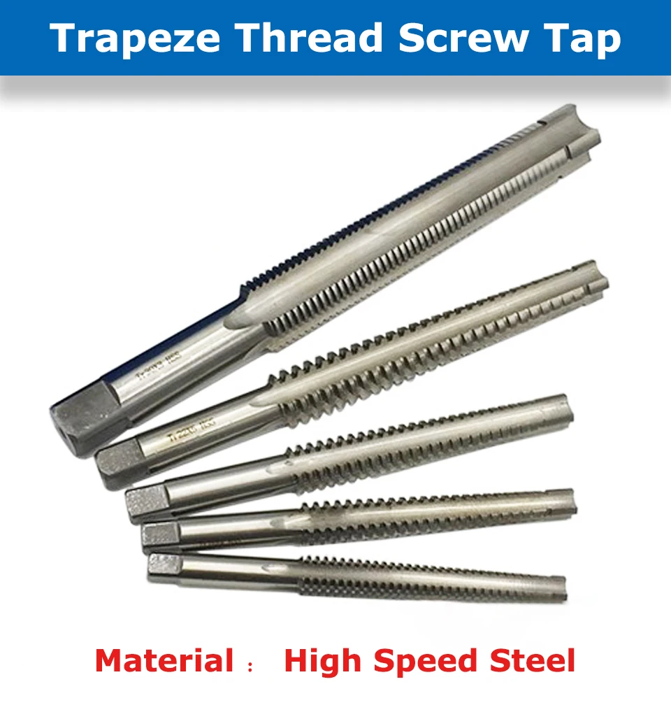 YZH TR HSS Trapezgewindebohrer und Trapezgewindebohrer Rechts Links TR6 TR8 TR10 TR12 TR16 TR18 TR20-TR44 Gewindeschneidwerkzeug – Detail 1
