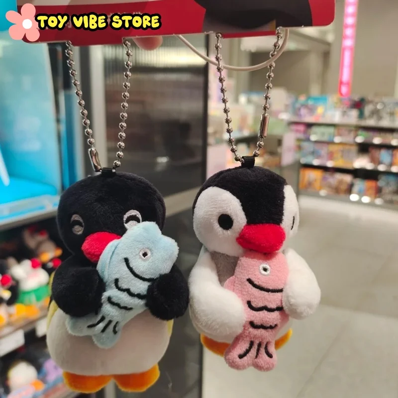

New Original Pingu Mini Pair Plush Keychain Series Lovely Penguin Pendant Plsh Doll Toy Birthday Couple Gift For Friends & Love