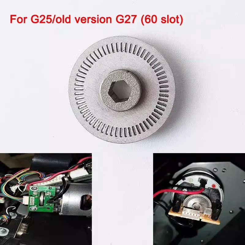 60 Slot 304 Stainless Steel Steering Wheel Optical Encoder For Logitech Old Version G27 g25 racing wheel