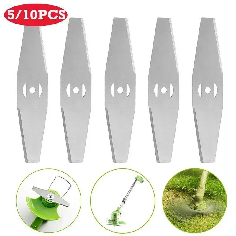 

5/10pcs Metal Grass Trimmer Head Blade Electric Mower Head Replacement Blade Lawn Mower Fittings Parts Garden Tool Parts