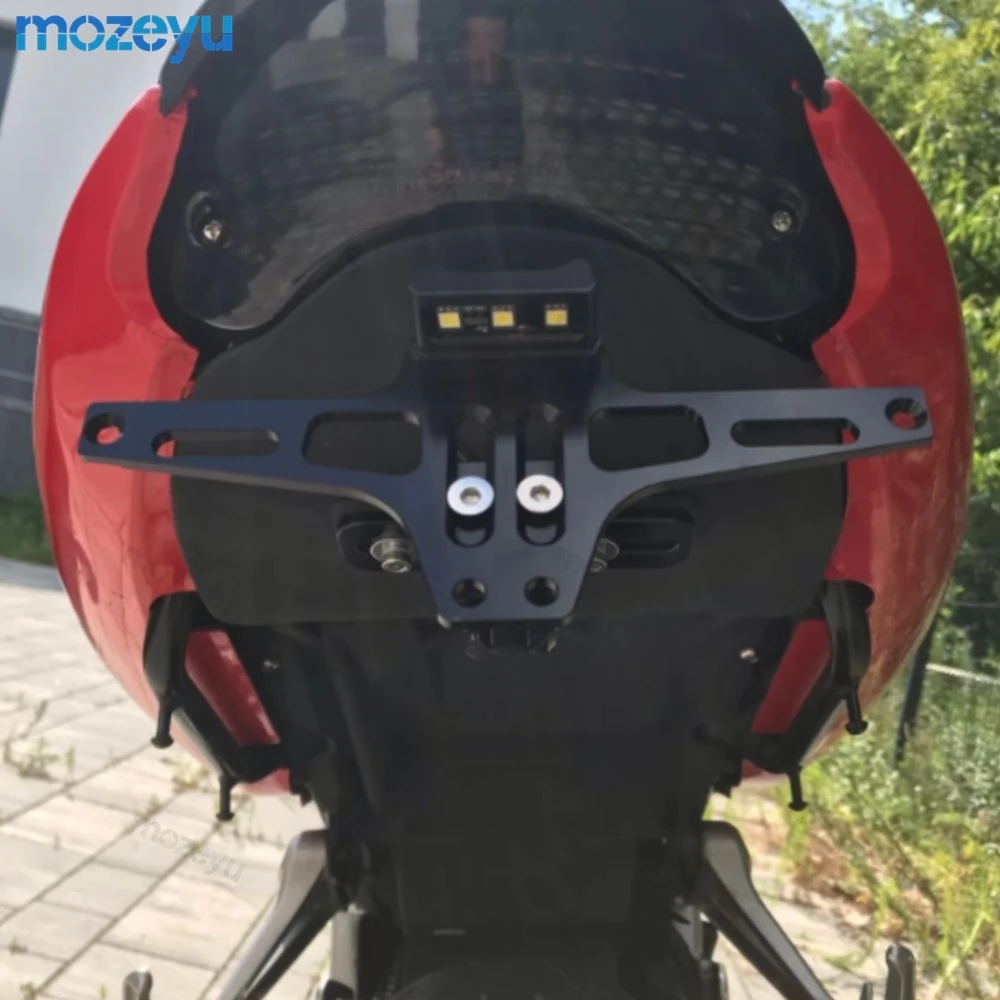 

NMAX 125 155 License Plate Holder Number Plate Frame For YAMAHA N-MAX NMAX155 NMAX125 Accessories LED Light Bracket Turn Signal